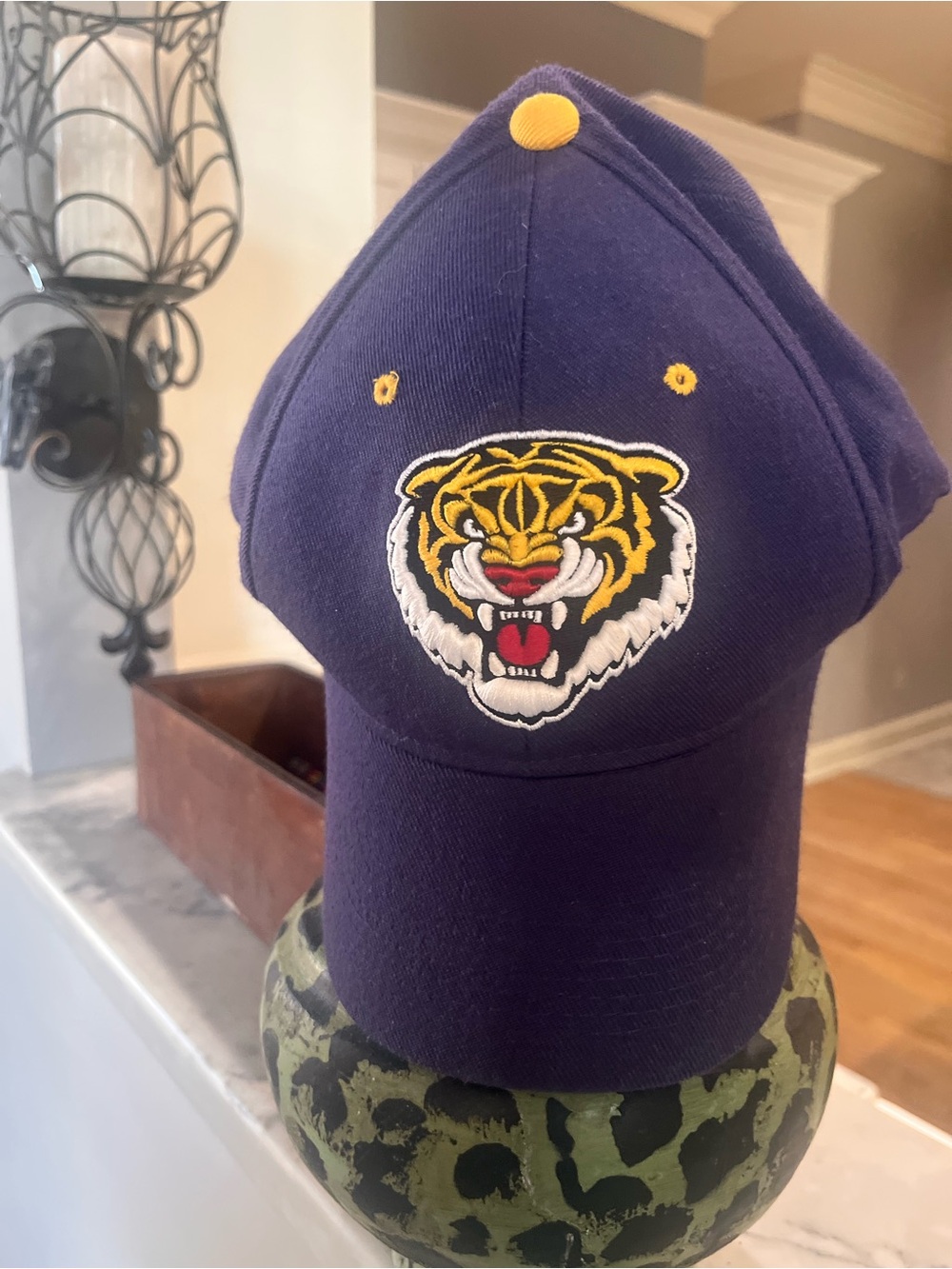 LSU Tigers Hat Zephyr Fitted Cap Purple Size 7 3/8 Wool Blend!!